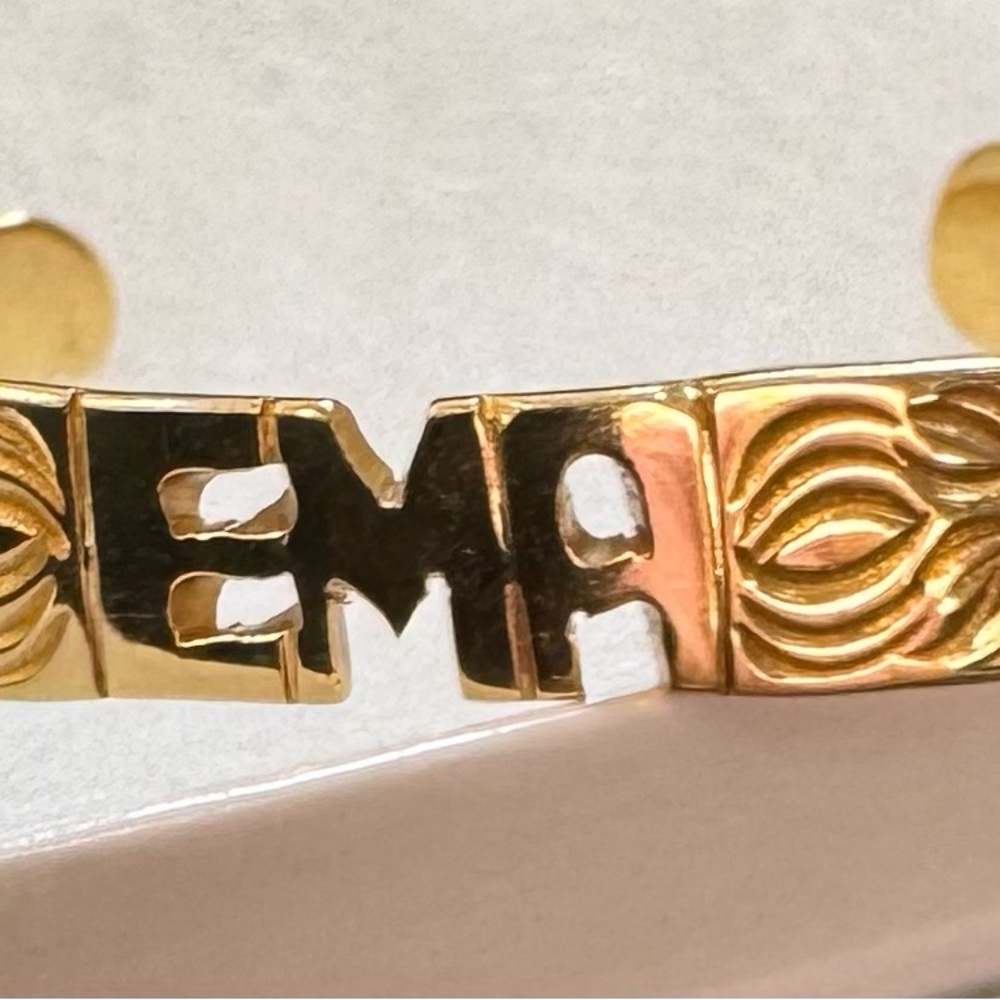 Gold Engraved Women's Bracelet